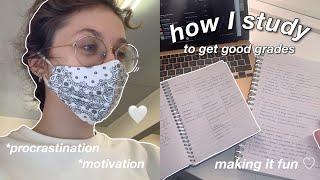 how i study - methods i use to get good grades!