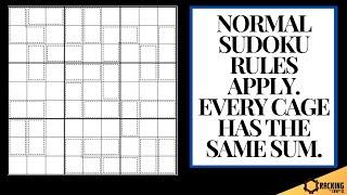 The Sudoku With Only 10 Words Of Rules (!)