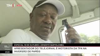 Especial 18 de Outubro - Apresentador Ernestro Bartolomeu é motorista da TPA na inversão de papéis