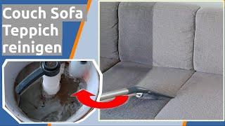 Couch Sessel Sofa Teppich reinigen mit Leihgerät