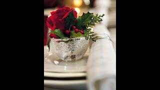 Holiday  table decorating ideas, how to decorate for  Christmas!