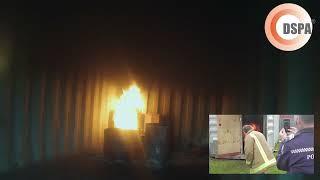 DSPA Fire Suppression - DSPA 5  -  Aggressive Fire Accelerant Used - First Responder Demonstration