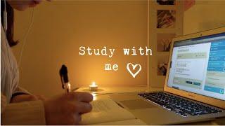 1 hour study/ plan with me    | cozy evening, lofi hiphop