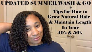 Natural Hair Care & Styles for Women Over 40 & 50 - Updated Wash and Go