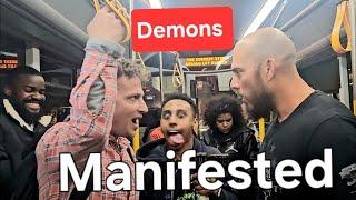 DEMONS MANIFESTED! CHRISTIAN CRUSADER VS JEWISH PREACHER IN ISRAEL!