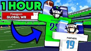 1 HOUR OF A GLOBAL WIDE RECEIVER?! [FOOTBALL FUSION]