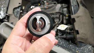 DIY How to Change a Bad Thermostat in your car | Suzuki Every Wagon #da64w #k6a