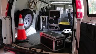 Loading audio equipment for an upcoming show (Time Lapse 1) - Stage Left Audio