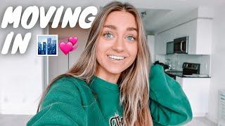 moving into my FIRST APARTMENT (at 18) !!