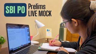 Attempting live pre mock for SBI PO || Bank exams || #sbi