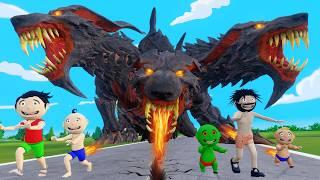 Bittu Sittu aur Dragon | Dragon Wala Cartoon Comedy Video | Monster Wala Cartoon