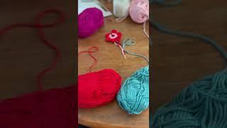 How to Crochet a Flower | Beginner friendly | Crochet Tutorial Coming Up  :) #shorts#crochetflower