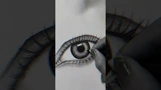 Online demo class | Realistic Eye #shorts #youtubeshorts #reena_sketcher