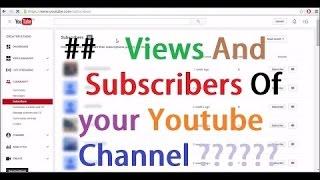 how to check youtube subscribers on youtube channel by faiza waseem