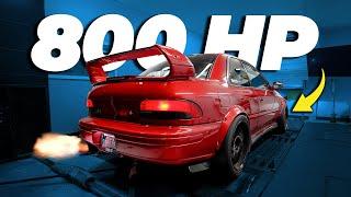 ANTI-LAG tune on a 800 HP STI Swapped Subaru