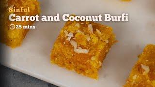 How to Make Carrot and Coconut Barfi | Homemade Indian Sweets | Barfi Recipe | Cookd