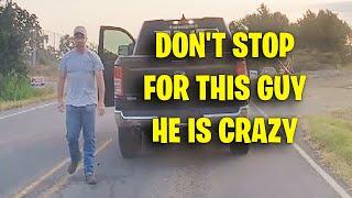 DON'T STOP FOR THIS GUY HE IS CRAZY | Brake Check, Idiot Driver, Road Rage 2024 USA & Canada