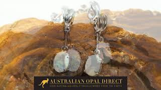 Gold Earrings, Green Earrings, Opal Stud Earrings - Australian Opal Direct | Worldwide Shipping