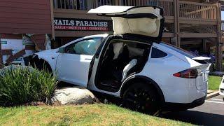 Tesla car CRASH compilation | Bad driving dash cam