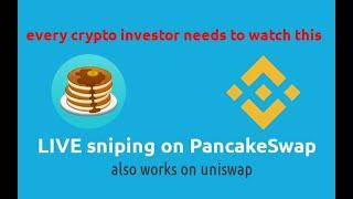 Live sniperbot tutorial on pancakeswap