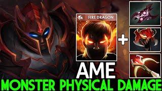 AME [Dragon Knight] Monster Physical Damage with Madness + Armlet Dota 2