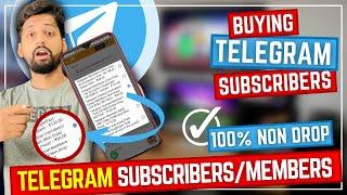 Buy Telegram Channel Subscribers Non Drop 2022 | Best Telegram SMM Panel India