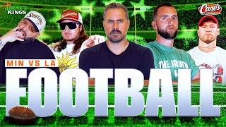 Will Compton and The Pardon my Take Crew Sweat Out Minnesota Vs Los Angeles | Barstool Gambling Cave