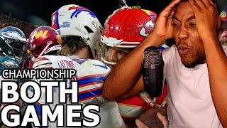 Super Bowl Rematch! AFC & NFC Championship Reaction. FULL STREAM 