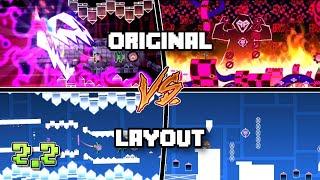 WANNACRY: Original vs Layout [Comparison] | Geometry Dash 2.2