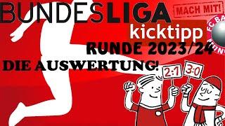 Meine Auswertung über die Bundesliga Tipprunde 2023/24 auf Kicktipp!⟩TuvasFIFA