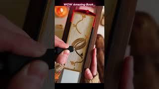 Epic Fantasy Book Spine Engraving | Wood Burning Art in Action