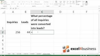 How to Calculate the Percentage of a Total in Excel