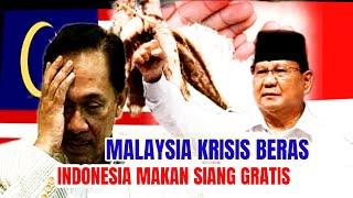 malaysia krisis beras dan makin panik ‼️ Indonesia malah makan gratis serta menahan beras 