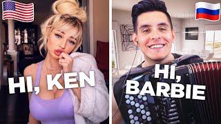 ACCORDIONIST from RUSSIA MET BARBIE on OMEGLE | Reaction of People