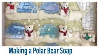 Polar bear Cold Process Soap - Winter Soap #3