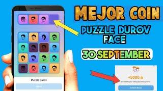 30 September Major puzzle durov Solved Today Major Daily combo card 30 September