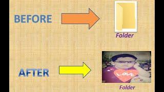 How to change folder icon / Folder icon into cool photo / Tips and Trick.