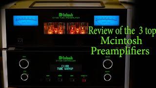 3 Luxury McIntosh Preamps sound review and comparison C1100, C2300, C22,