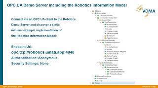 OPC UA for Robotics