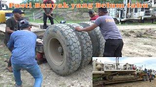 Ternyata Rumit Saat Akan Menaikkan Muatan Drilling ke Trailer Dolly MAN TGS 40.400