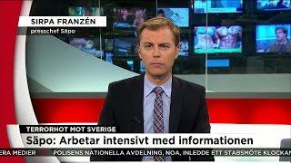 Säpo om uppgifter om IS-terrorister i Sverige - "Vi kan inte avfärda den" - Nyheterna (TV4)