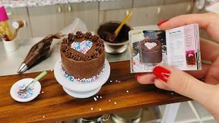 ️ Mini Heart LOVE cake  / real mini cooking / mini food / tiny kitchen / ASMR