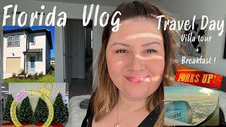 Florida Vlog Day 1: Travel Day, Stunning Villa Tour & Family Breakfast at Bob Evans ️