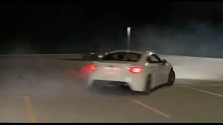 Subaru brz muffler and resonator delete doing donuts