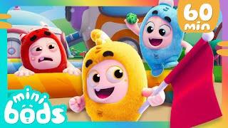 Minibods NEW! Yes Yes Vegetables | Eat Your Greens | Baby Oddbods Marathon | Funny Cartoons for Kids