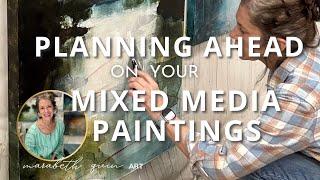 Planning Ahead on your Mixed Media Paintings