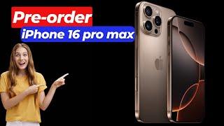 Pre order iPhone 16 pro max in Europe |  iPhone 16 pro max price in Denmark