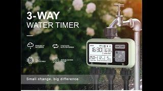 Three-Zone Garden Irrigator with Automatic Water Timer System (HCT-378)