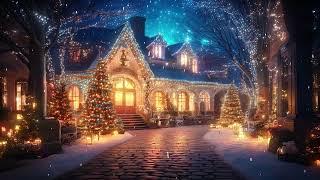 Christmas at Home Animated Lights and Snow Screensaver Background 4K