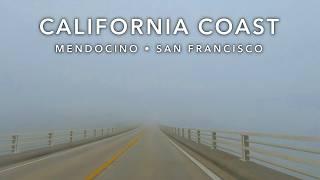 4 Hours of California Coast | Mendocino to San Francisco - Relaxing Scenic Drive | 4K